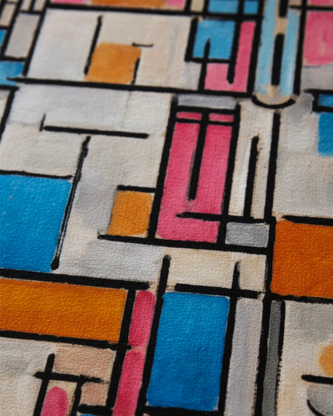 Detail van een fluwelen doek met zachte vezelstructuur