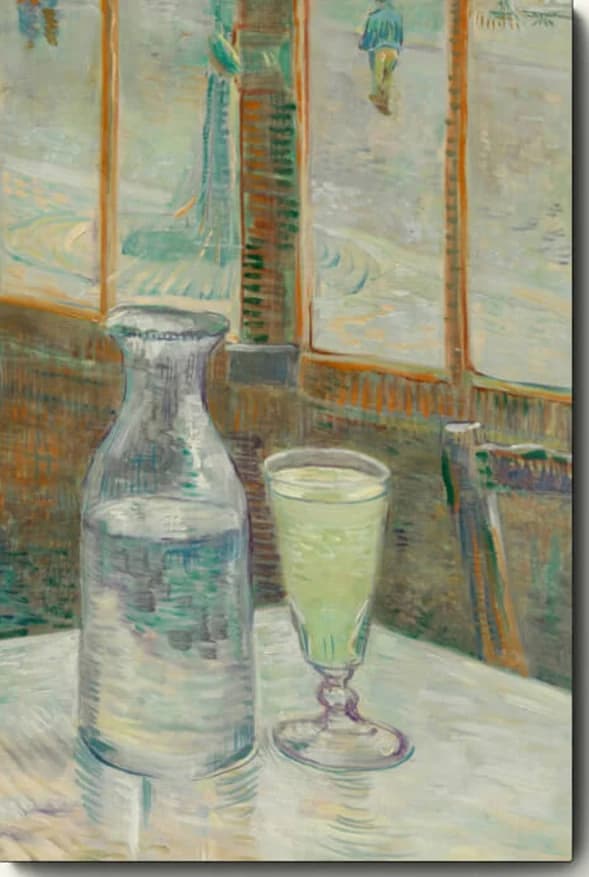Cafétafel met absint